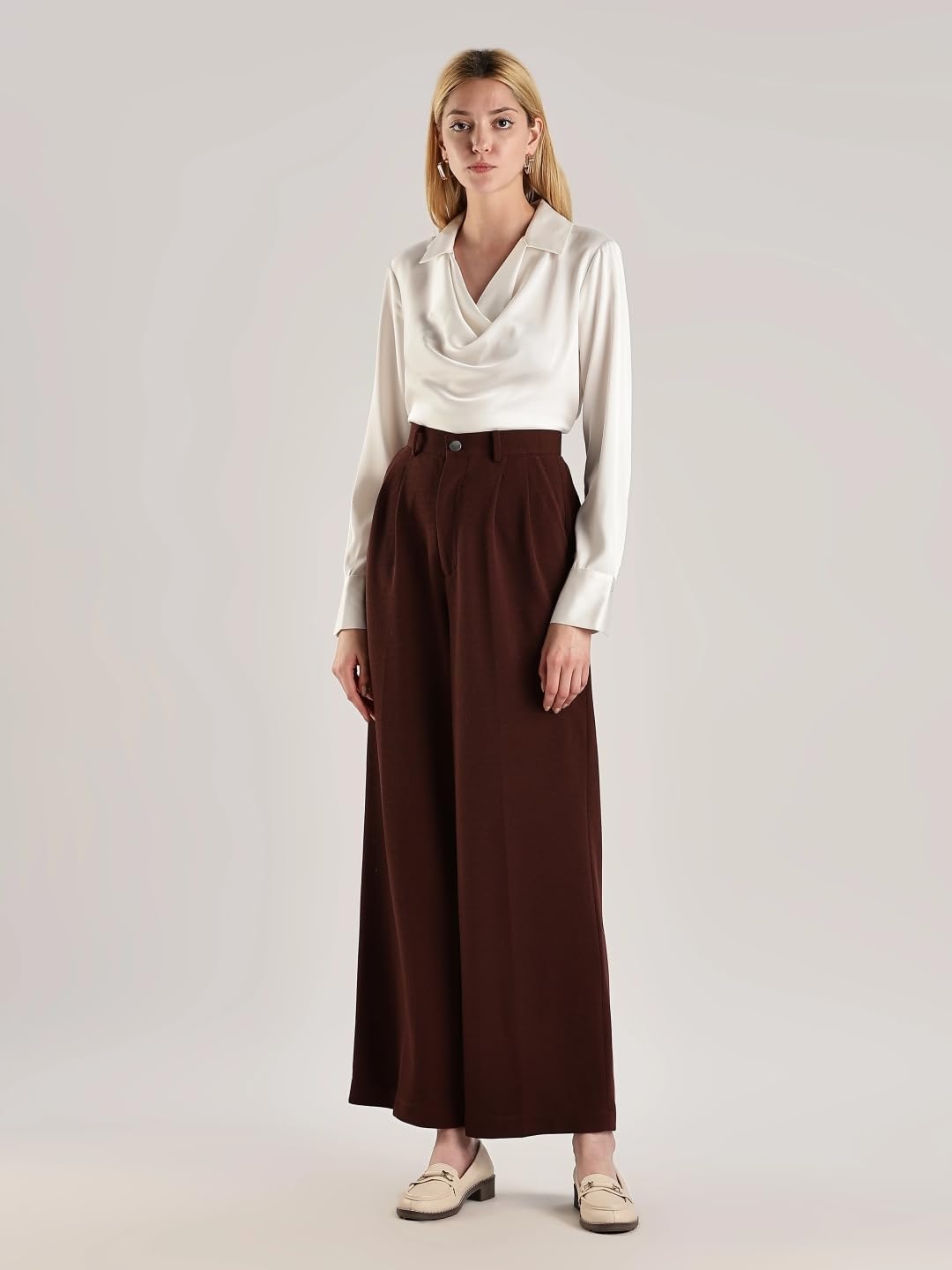 Calvin Klein Women's Sportswear Blouse, Cream, Large - Image 7