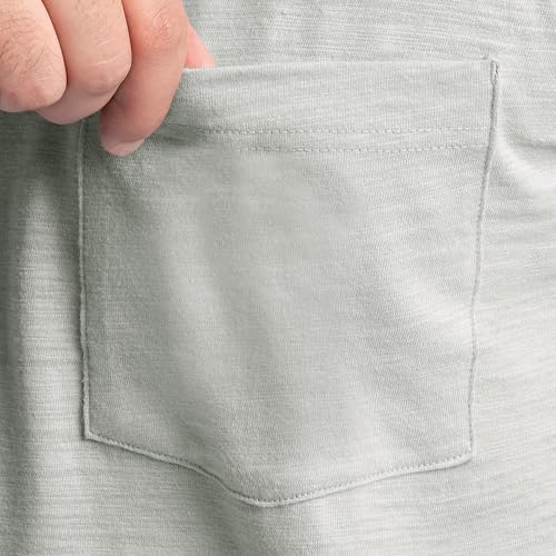 Wrangler Men's Short Sleeve Recycled Slub Pocket T-Shirt, Grey, Small - image 3