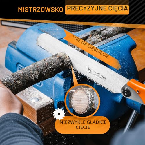 HARDTWERK Zen Kataba piła japońska składana (Kataba) 240 mm ze stali węglowej SK4 dla majsterkowiczów i zastosowań komercyjnych – japońska piła precyzyjna do drewna – piła do drewna