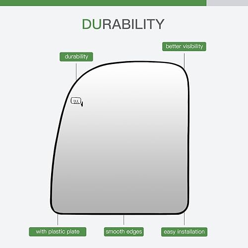 Miniatura 6 de SCITOO Espejo retrovisor lateral de vidrio para 1999-2017 para Ford F-250 /F-350 SUPER DUTY/E-150/250 SUPER DUTY/E-350/450 SUPER DUTY/EXCURSION con