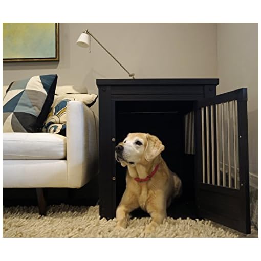 New Age Pet ecoFLEX Pet Crate/End Table, Large, Espresso Pet