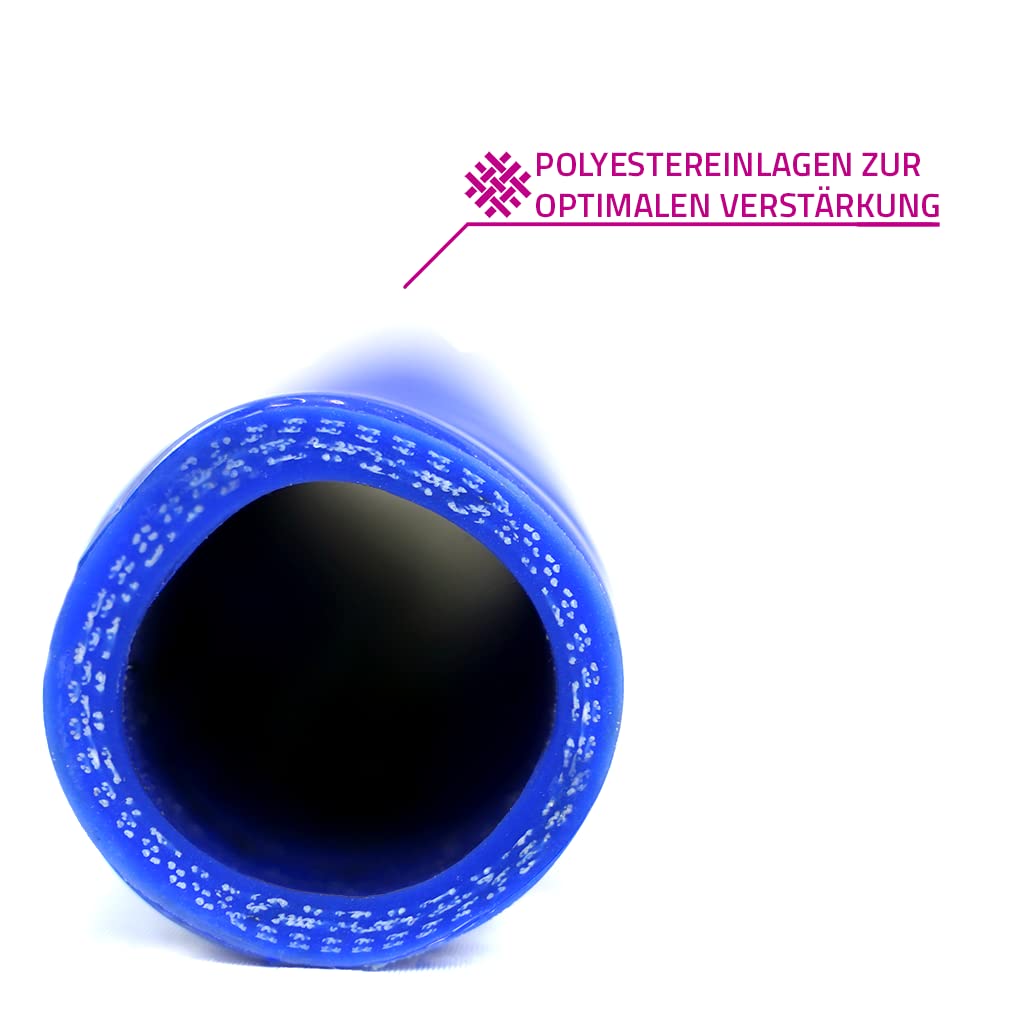 NovaNox® Superflex Tuyau en silicone Ø 13 mm à 54 mm Taille au choix, diamètre intérieur : Ø 13 mm, couleur : bleu