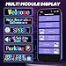 QBZDOUA Huge Double Row Programmable LED Sign, Bluetooth APP Control Flexible LED Screen, 31''x 8'' Custom Text Pattern Advertising Scrolling Display Sign for Store Business