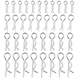 Gewicht: 29 g (100 Stück) 100PCS R Clip Universal RC Karosserieclips Pins Aus Edelstahl Für RC-Autoteile Ersatz Für LKW-Buggy-Schale, Karosserie-Clips Sicherer Schalenstift Für HSP RC 1/16 Auto-Buggy-LKW HSP Traxxas Fahrzeuge