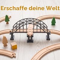 Spielzeugeisenbahn Zubehör - Graue Eisenbahnbrücke Aus Abs - Kompatibel Mit Und Holzeisenbahnsystemen - Fördert Kreativität Und Interaktives Spielen - Größe: 31,5 X 17 X 13 cm – Ansicht 8
