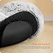 HMTOPE Orthopädisches Hundebett rund Hundekissen Hundesofa Katzenbett Donut Kuscheliges Hundekorb Waschbar, 100 cm Ø, Hellgrau