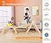 FANABAS Large 8 in 1 Pikler Triangle Set, Montessori Climbing Toys for Toddlers 1-7 Years Kids Jungle Gym Outdoor and Indoor Playground, Foldable Triangle Climber,Arch,Rocker [Big 33LB!]