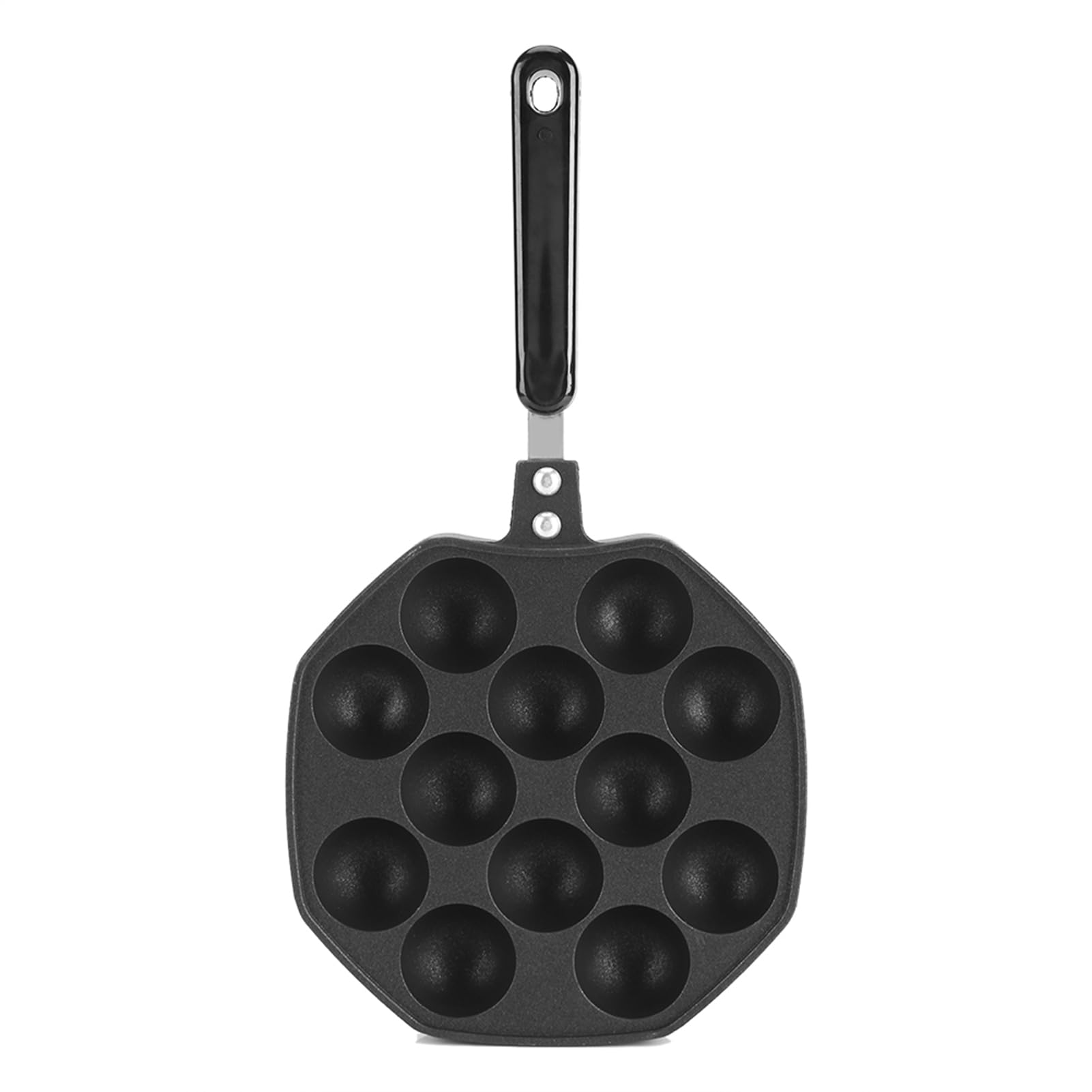 Tnfeeon Takoyaki-Maker Gusseisenpfanne Japanische Takoyaki-Oktopuskugeln Mini-Pfannkuchenform Cake-Pop-Pfanne