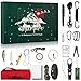 Miaikoe Survival Tools Adventskalender - 24 Tage Weihnachtsnachzählkalender mit Überlebenswerkzeug Männer Teen Boys Mann Wandern Camping Abenteurer