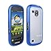 Verizon - OEM Verizon Samsung Continuum Galaxy S SCH-i400 Plastic Frosted Case, TPU Grip (Blue)
