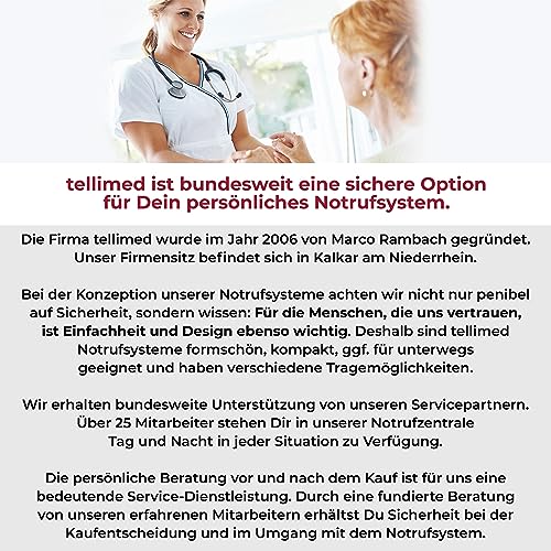 Notrufarmband Tellimed Carino – Sicherheit für Senioren und Erwachsene