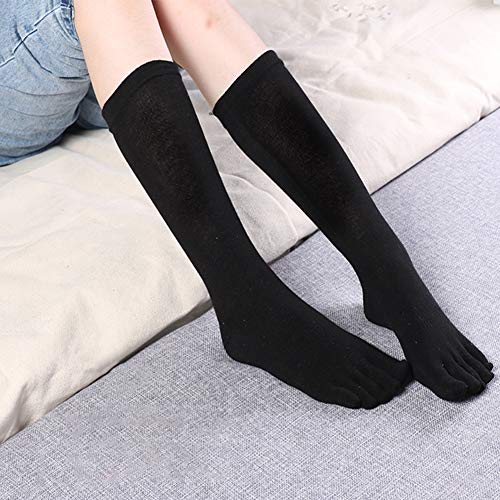 Women's Toe Socks Cotton Crew Athletic Running Five Finger Socks3