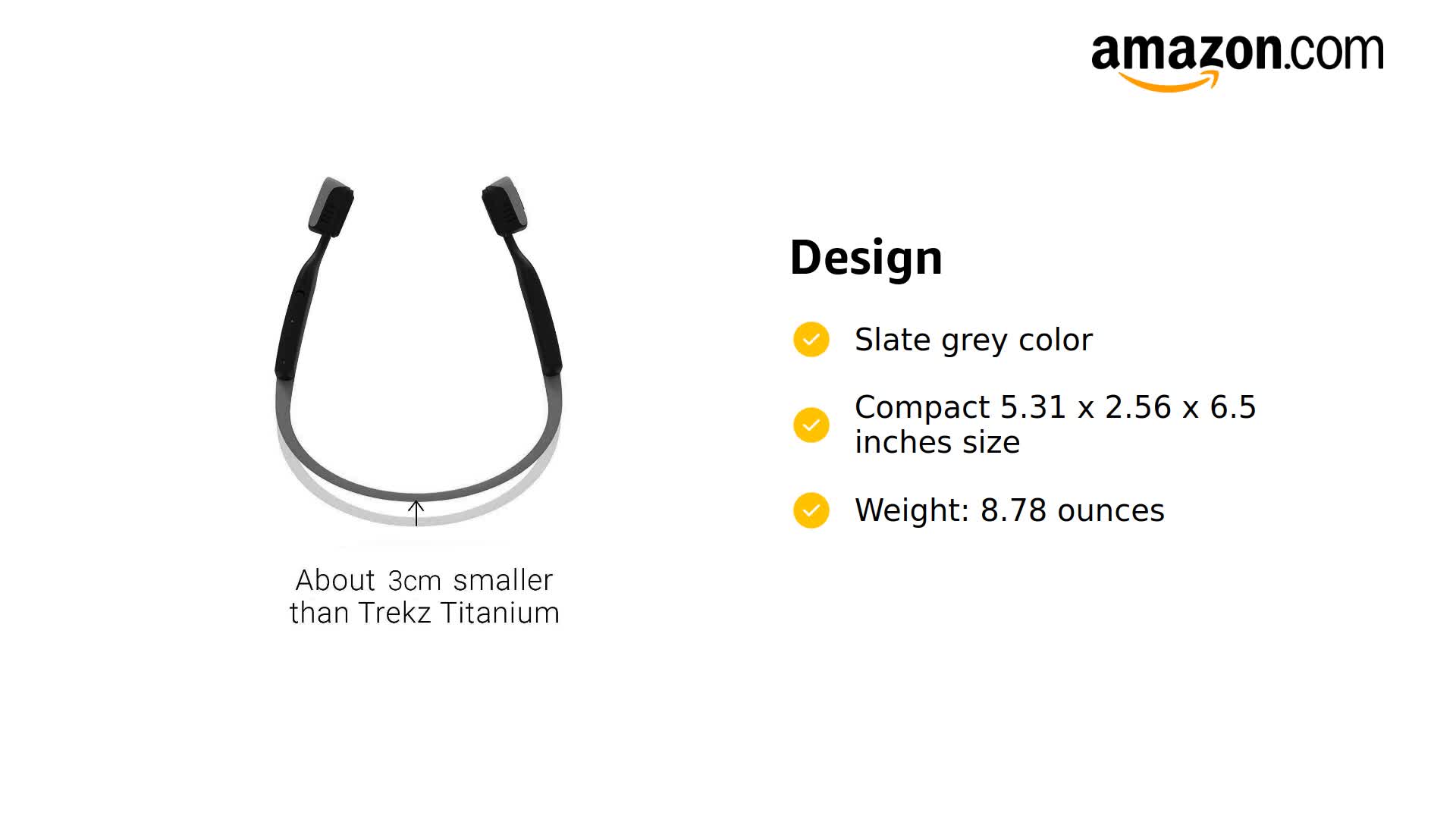 Amazon.com: Aftershokz Wireless Trekz Titanium Mini Bone