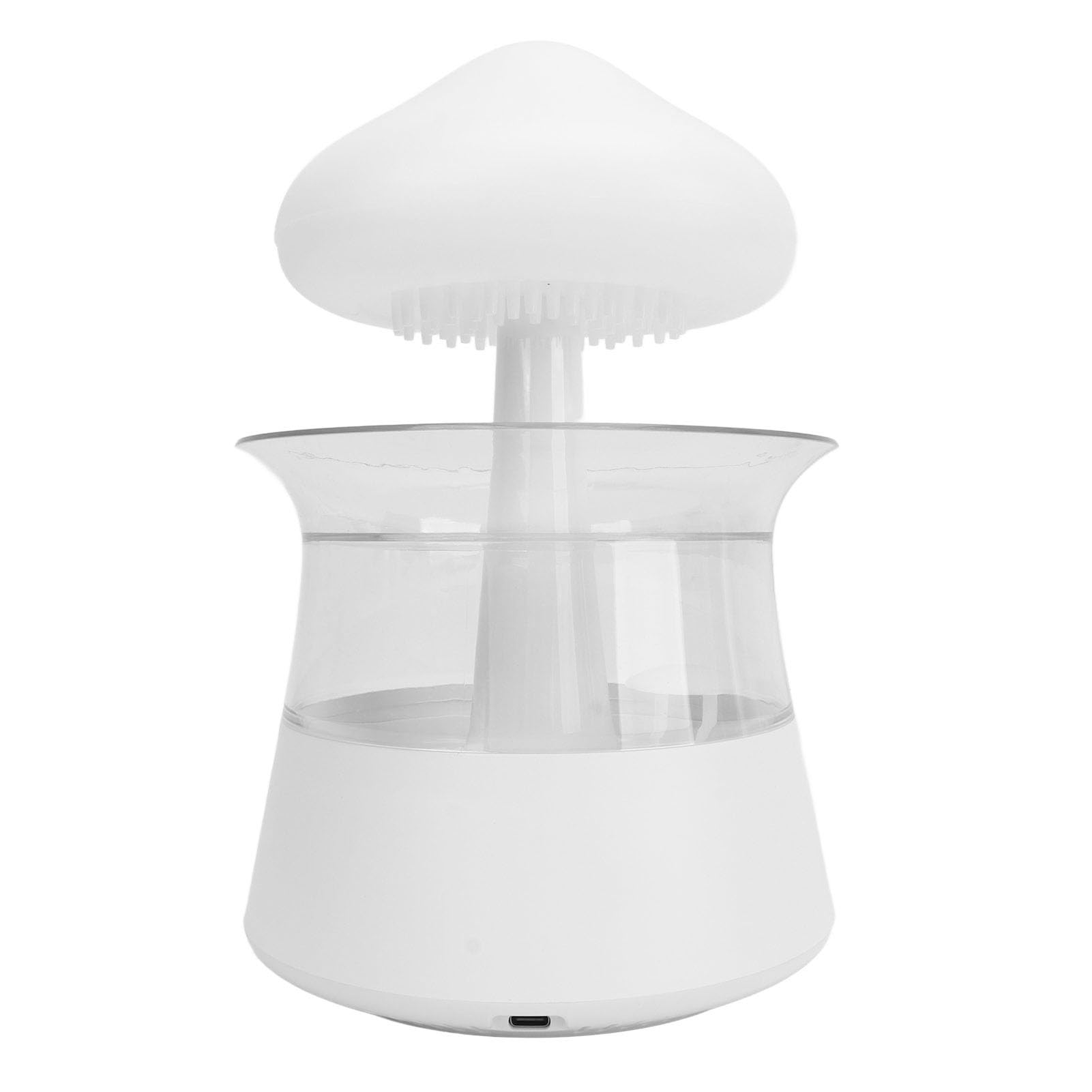 Bewinner Diffuseur de Champignons avec Humidificateur de Nuage de Pluie, Simulateur de Pluie Goutte à Goutte d'eau à 7 Couleurs Changeantes, Diffuseur d'huiles Essentielles 'aromathérapie pour