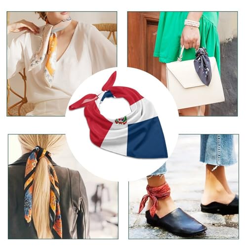 Square Satin Head Scarf for Women, Hair Scarf Bandana Silk Like Hair Sleeping Wraps 25 Inch4