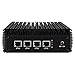 4-portowy i225 2,5G Firewall Micro Appliance bez wentylatora mini PC z uchwytem VESA - Celeron N5105, AES-NI LTE VPN Router Openwrt, 2 x USB/HDMI/VAG