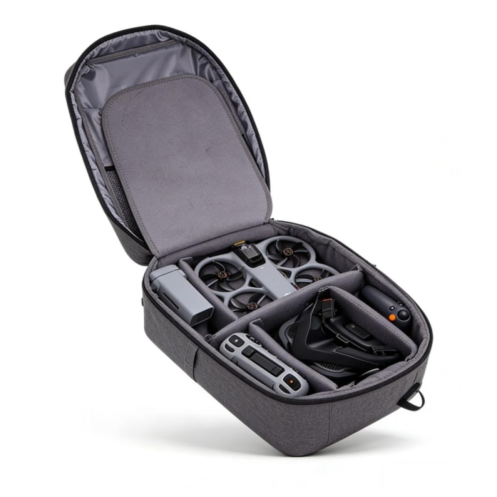 Rucksack-Tragetasche für DJI Avata 360, Hartschalen-Aufbewahrungs-Brusttasche, Reise-Schutz-Organizer-Tasche für Avata 360 Drohne, C3-Brille, Batterien, Joystick 3, Fernbedienungszubehör