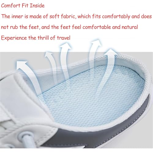 Men's Slip-On Mule Sneakers Backless Anti-Slip Walking Shoes - Lightweight Breathable Casual Sport Shoes for Driving Travel4
