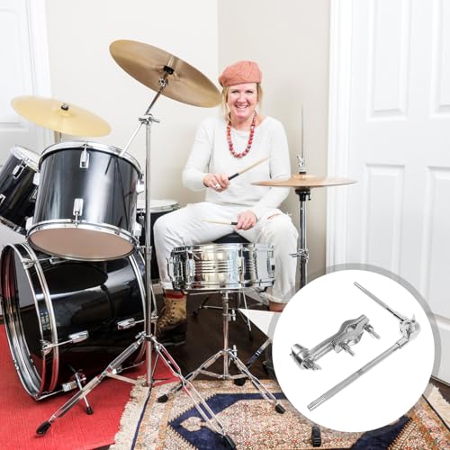 KESYOO Soporte para Cowbell con Brazo de Extensión Corto Accesorio para Percusión Multiángulo para Batería miniatura 7