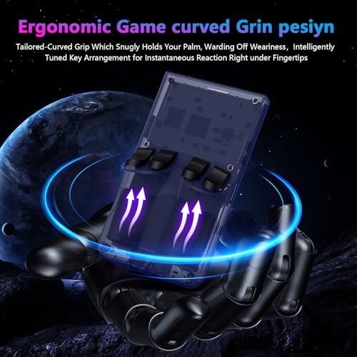 Image of R36MAX Retro Handheld Game Console, 4.0 Inch 720x720 IPS Screen, Built-in 18,000+ Classic Game, Portable Hand Held Open Source Linux System, 4000mAh Battery Retro Gaming Console(Gray 64GB)