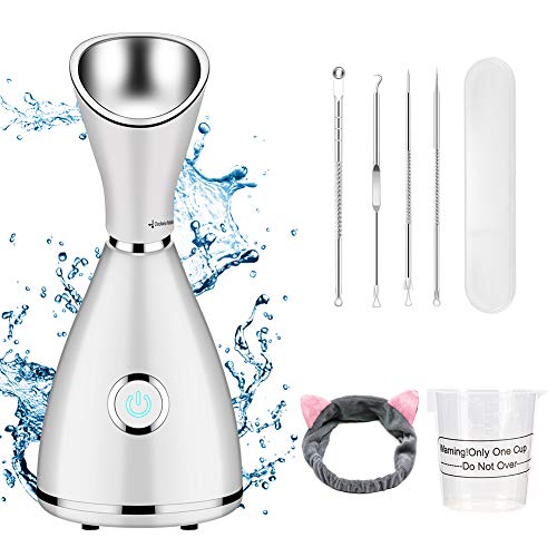 HALOVIE Vapor Facial Vaporizer Professional 10-facher Nano-Visage-Dampfgarer mit Mini-Vaporizer-Gesichtssauna SPA-Dampfbefeuchter für Tiefenreinigung und Feuchtigkeitsversorgung