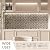 Adedeo Glass Mosaic Tile Grey and Silver 12 x 12 Inch for Kitchen Backsplash Bathroom Wall (5-Pack, 5 sq.ft.)