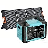 STARYLINE Solar Generator 1800W (3600W Surge) with 200W Solar Panel, 1024Wh LiFePO4 Portable Power Station Kit, 1.5H AC Fast Charge, Clean Energy for Home Backup, RV Camping, Emergency Outages