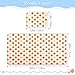 Polka Dot Tangerine Orange Cream Cooling Baby Mattress 28