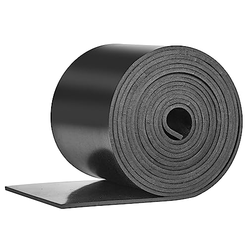 Rubber Strip Neoprene Rubber Sheet 100mm(W) x3mm(T) x3m(L) Neoprene Rubber Strips Solid Rubber Rolls for DIY Gaskets Crafts