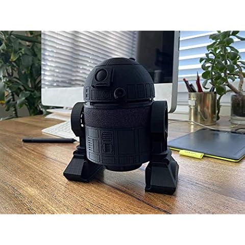 Novelstuffs Stand Holder R2D2 Inspired 3D Printed Case - Compatible with Dot 3rd Generation (Black) Cover
