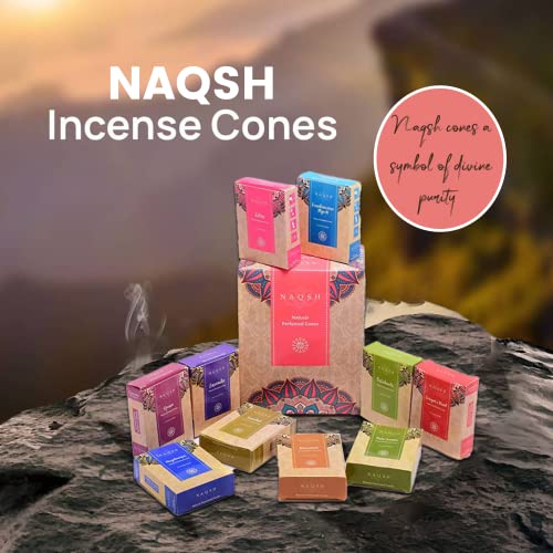 Naqsh Hand Rolled Incense Cones Scented Long Lasting Aroma For Positivity & Pure Air Meditation thumb #4