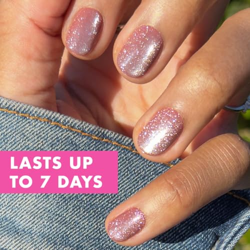 Olive & June Effects Super Stick Mani Press On Nails | Extra Short Round | No Glue Needed | 32 Tab Nails in 16 Sizes | Non-Toxic Tabs | Easy On-Off Non-Damaging Real Look | 7-Day Wear | Shacket Velvet