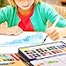Watercolor Paint Set, 48 Color High Pigment Watercolor Paint, Vivid Color Cube, 2 Brush, Pencil, Mixing Palette, 8 Paper Sheet, Ideal for Kids, Beginner, Student