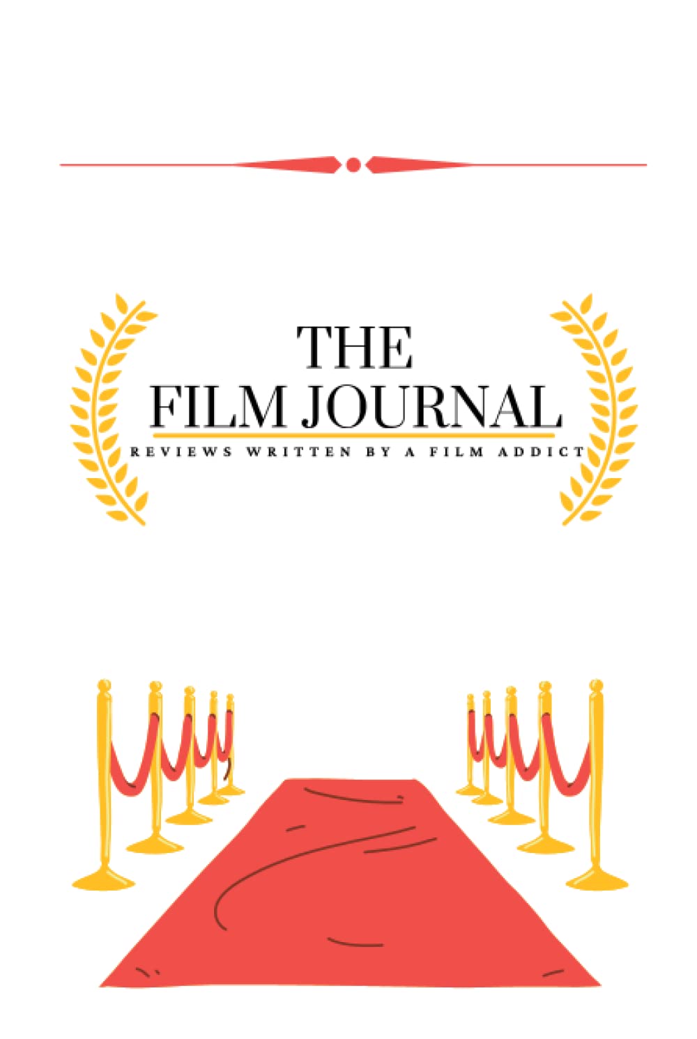 Cadeau pour cinéphile : livre de bord avec système d'évaluation 5 étoiles pour avis de films