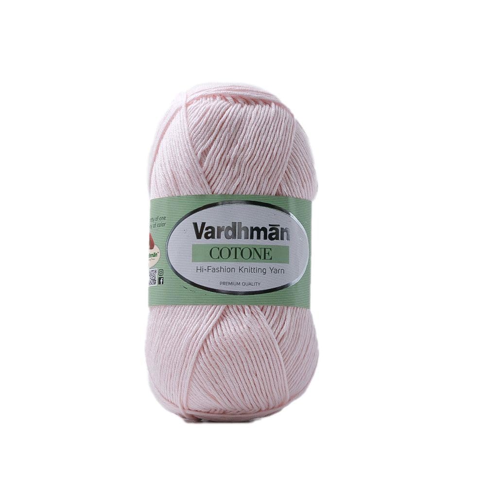 Vardhman Cotone Cotton Acrylic Yarn 6 Ply DK Weight Yarn for Knitting, Crochet & DIY Craft Projects | Ideal for Garments, Tops & Home Decor | 1 Ball (100g, 250m) Single Pack | CNL002-picture-23
