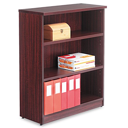 Reg Alera Va634432My Valencia Bookcase, 3-Shelf, 31-3/4 X 14 X 39-3/8, Mahogany #TOP22