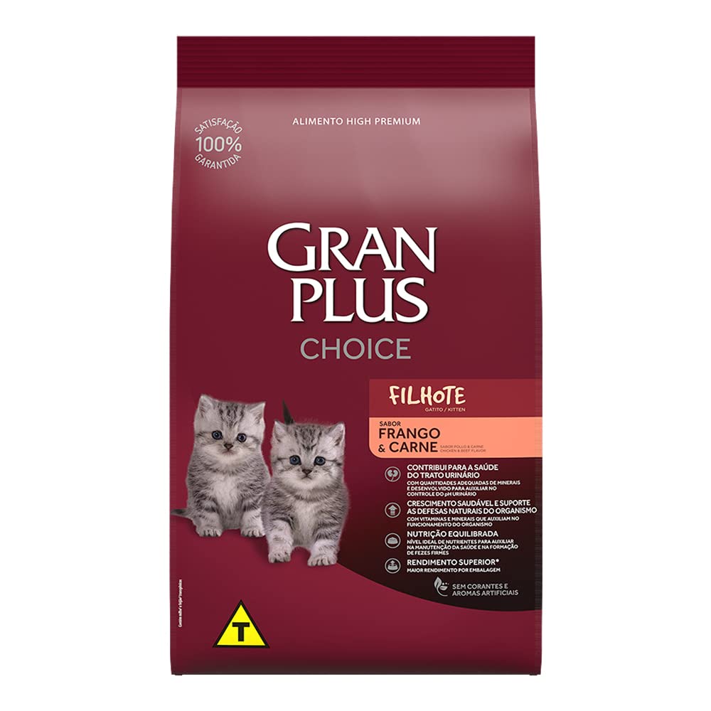 Ração Gran Plus para Gatos Filhotes Choice – 10,1kg