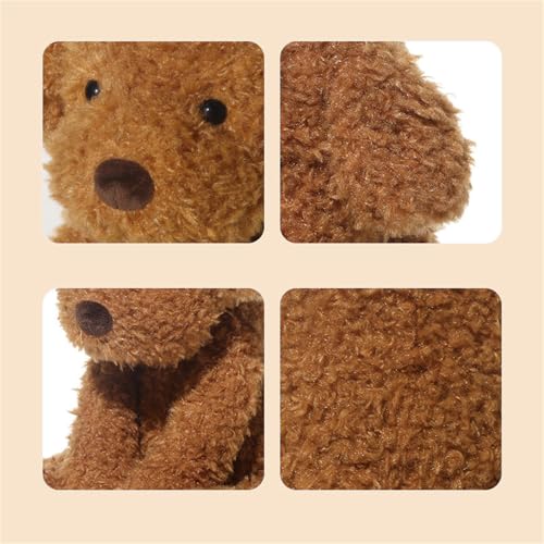 Uixxducc Kuscheltier Hund Plüschtier Niedlich Plush Welpen Spielzeug Stofftier zum Kuscheln und Spielen Kawaii Deko Plushie Geschenke für Kinder