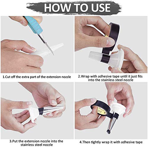 Kit de ferramentas de calafetagem 7 em 1, bicos de calafetagem + finalizador de calafetagem + raspad