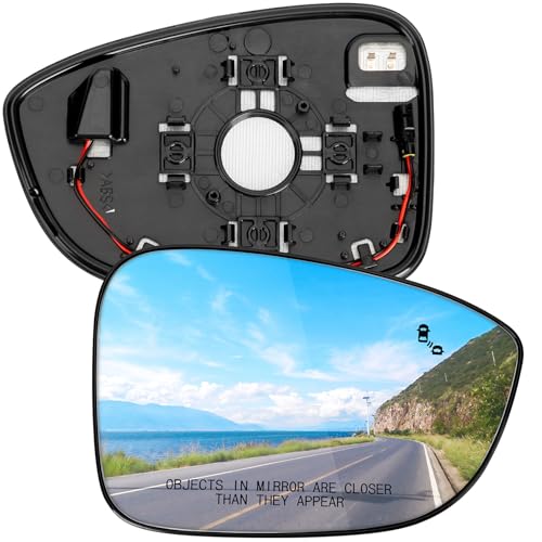 Image of Passenger Side Mirror Replacement for Honda Accord 2018 2019 2020 2021 2022 - View Mirrors Glass with Power Heated & Blind Spot Right Side Mirror Glass