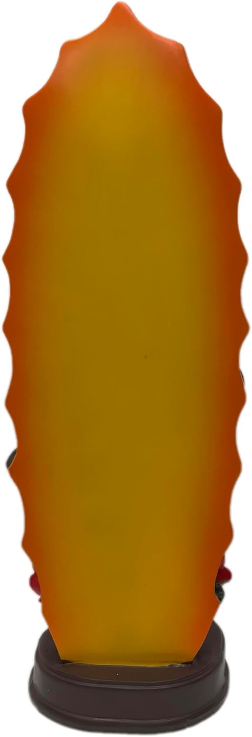 Virgen de Guadalupe Virgin of Maria Mexico Catholic Lady of Guadalupe Statue 8"" Inch, Red - Image 3