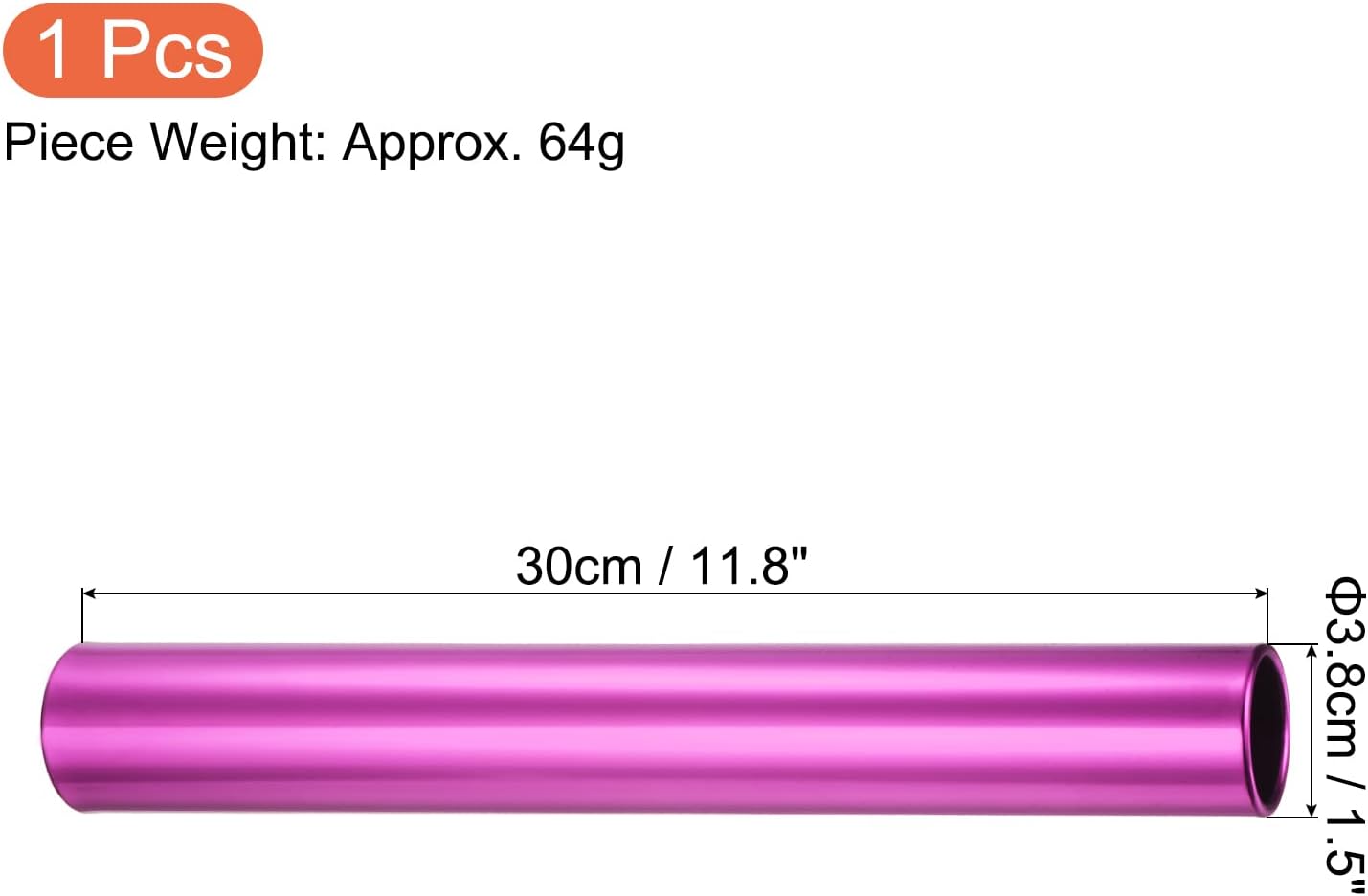 PATIKIL Relay Track Baton, Aluminum Alloy Tube Field Running Race Stick for Outdoor Athletics Sport Game Tool