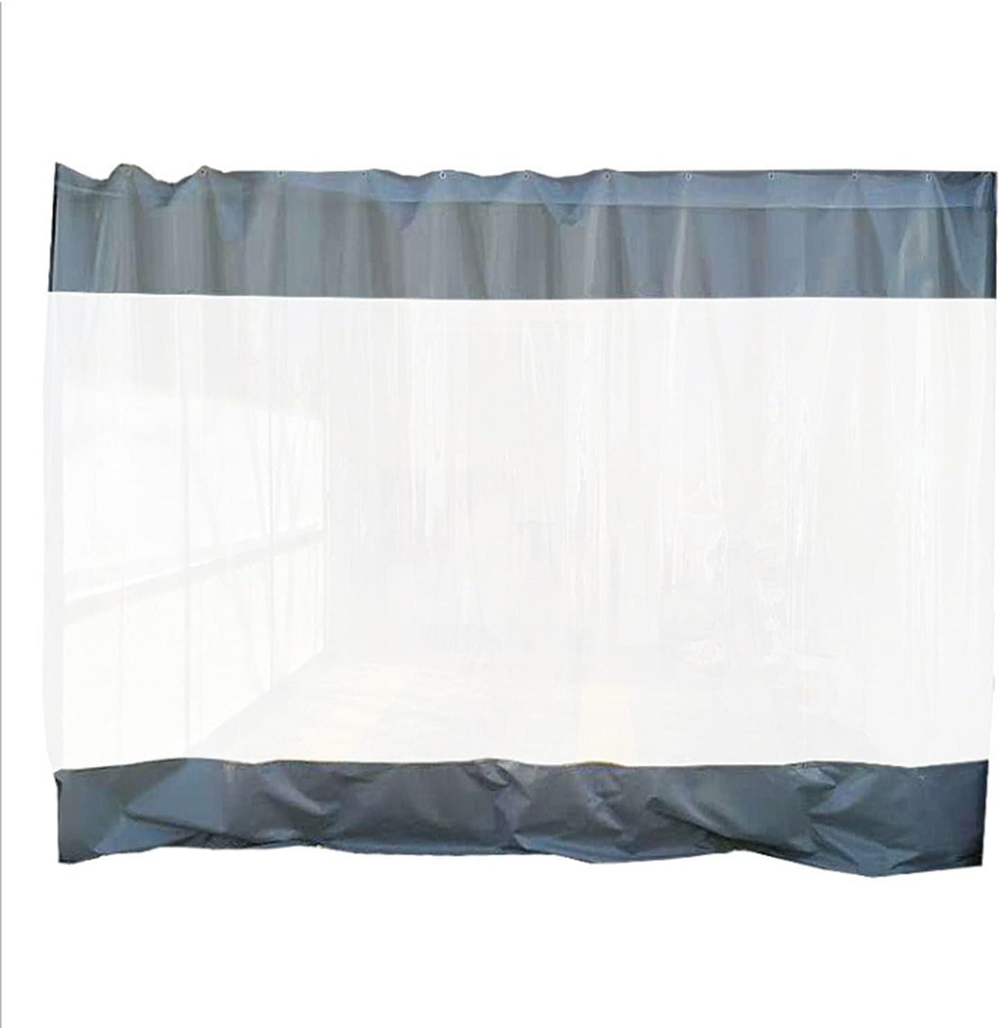 Pergola Curtains Waterproof 0.5mm Clear Vinyl Tarp Outdoor Durable PVC Outdoor Tarpaulin Curtain for Pergola Porch Gazebo(1.5x1.5m(5x5ft))