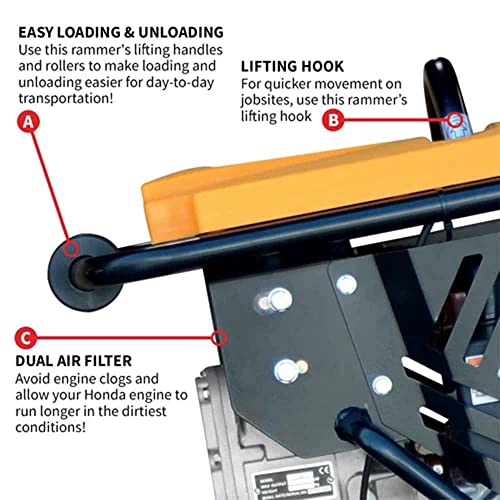 Jumping Jack Tamping Rammer Compactor Tamper For Asphalt And Cohesive Soil 3 Hp Honda Gx100 Engine #TOP4