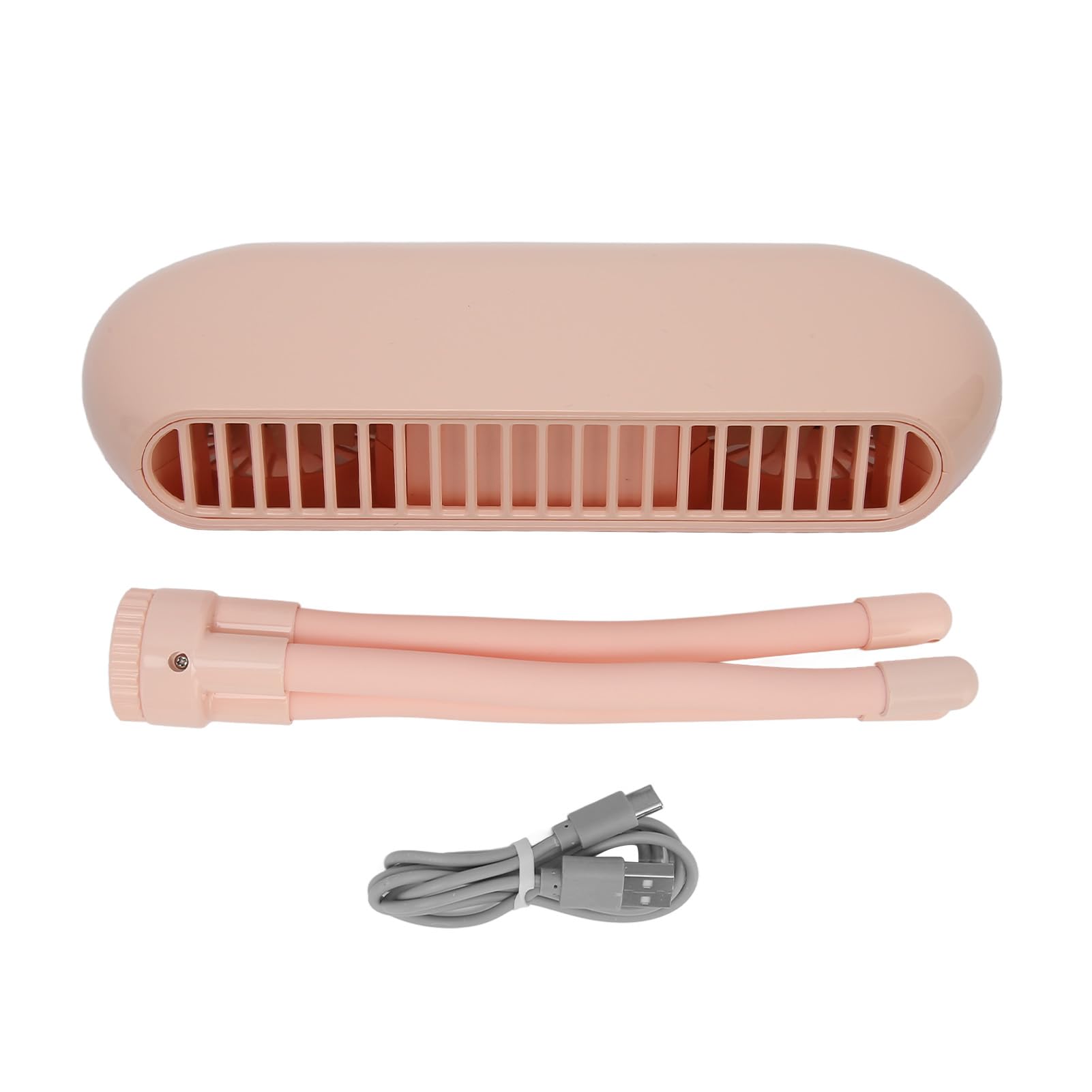 Ventilador de Coche Portátil, 4 Velocidades USB a Batería, (PINK)
