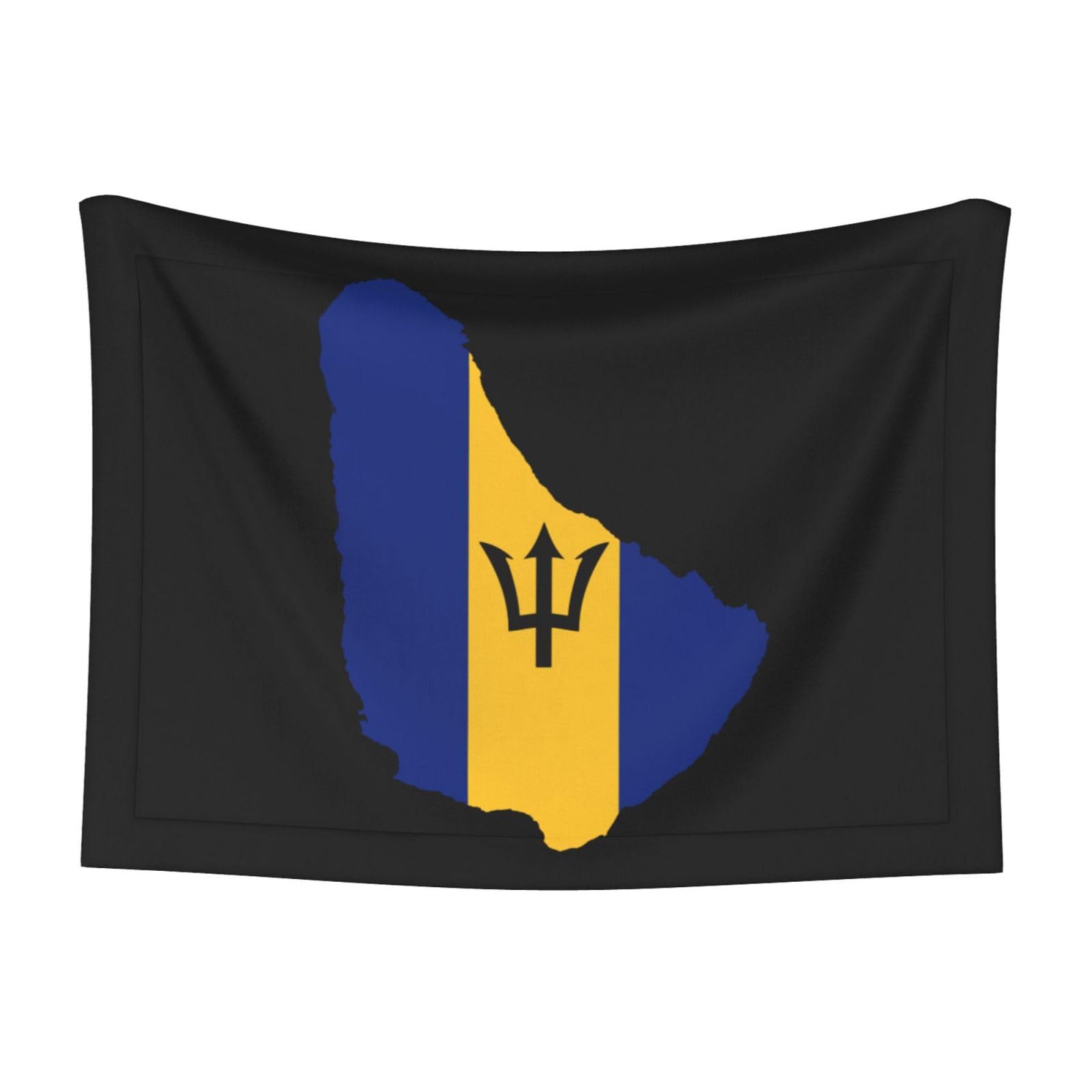Barbados Flag Map Soft and Cozy Pet Blanket for Dogs and Cats - Versatile and Comfortable Medium