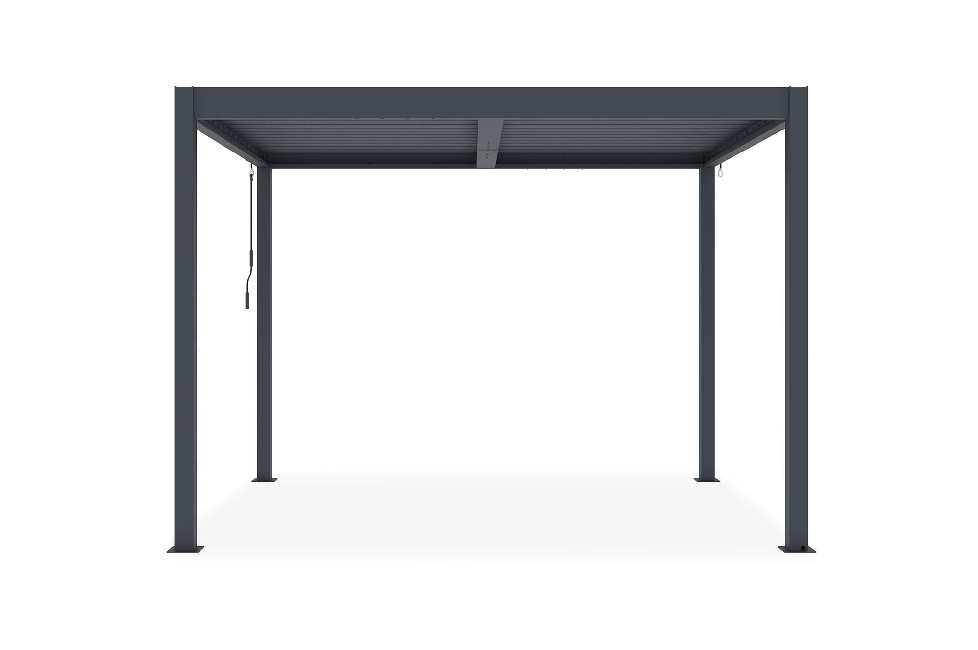 Cazeboo PIANA 3x2,5m szara aluminiowa samonośna pergola bioklimatyczna