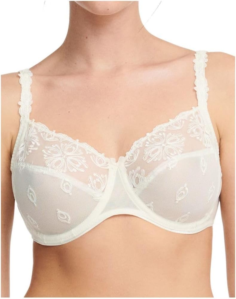 Chantelle Women's Champs Elysees Underwire Full Coverage Unlined Bra 2601, Ivory, 38D