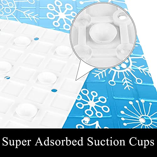 Tapis de bain flocon de neige anti-glisse pour sécuriser la douche