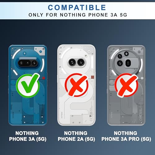Image of CEDO Backcover for Nothing Phone 3a (5G) | Camera Protection Bump Shockproof Edge | Ultra Hybrid Transparent Acrylic Clear TPU+PC Hard Backcase Cover (Black)